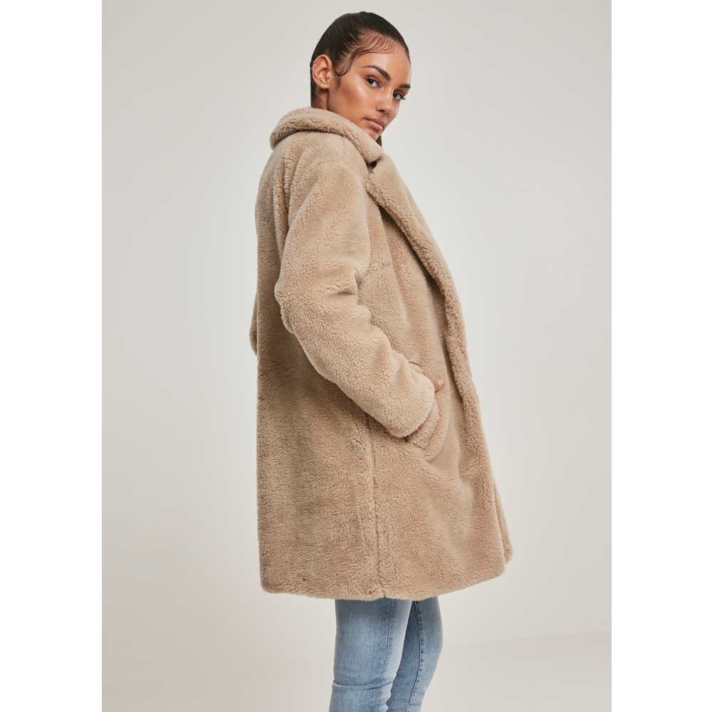 Urban Classics Urban Classics Winter coat Oversized Sherpa Urban Classics Urban Classics Winter coat Sherpa Teddy Beige